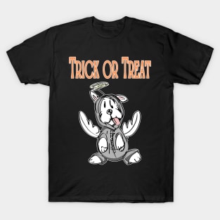 Trick or Treat Halloween Dog T-Shirt